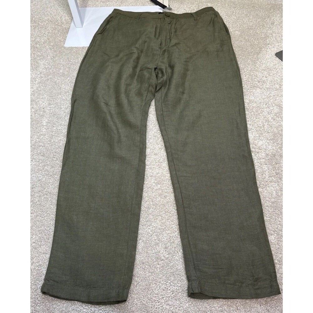 NWT Magaschoni Man Linen Pants European Linen SZ 34 $88 34 x 28